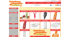 Desktop Screenshot of cortadoresyrebanadoresdeverdura.com